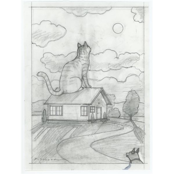 Monte Dolack House Cat Study