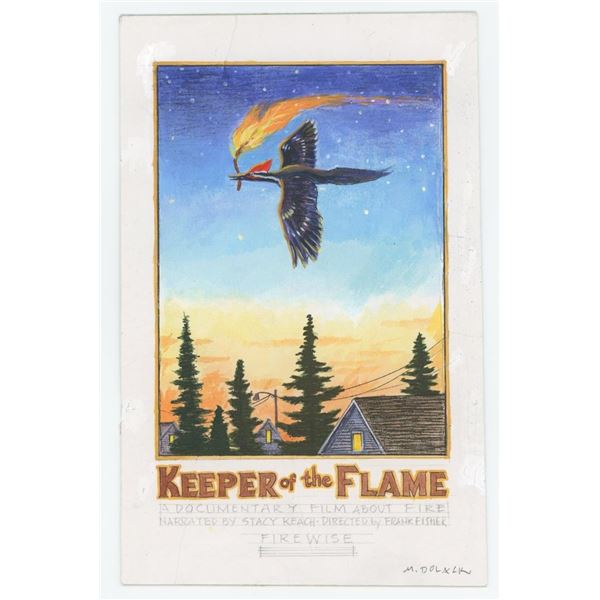 Monte Dolack Stealing Fire Poster Study