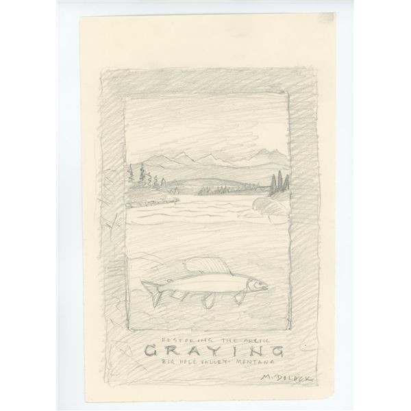 Monte Dolack Montana Grayling Poster Study