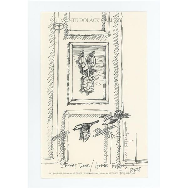 Monte Dolack Original Pen & Ink Drawing