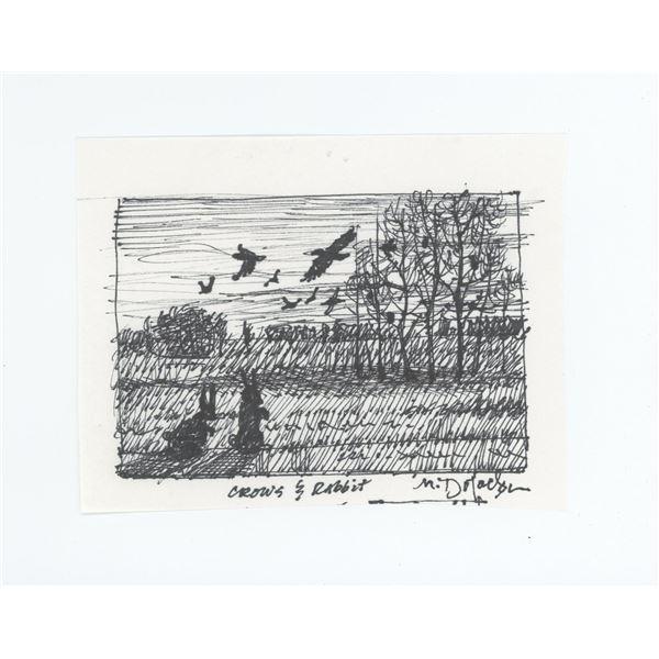 Monte Dolack Original Pen & Ink Drawing