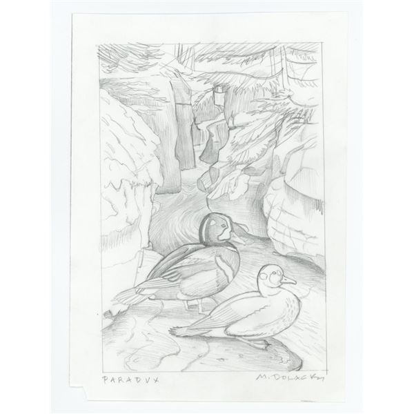 Monte Dolack Original Pencil Drawing