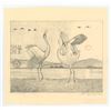 Image 1 : Monte Dolack Dancing Cranes Painting Study