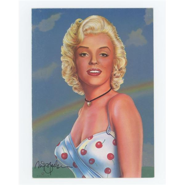 Monte Dolack Marilyn Monroe Signed Notecard