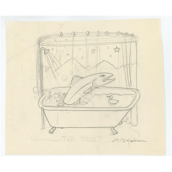 Monte Dolack Original Pencil Drawing