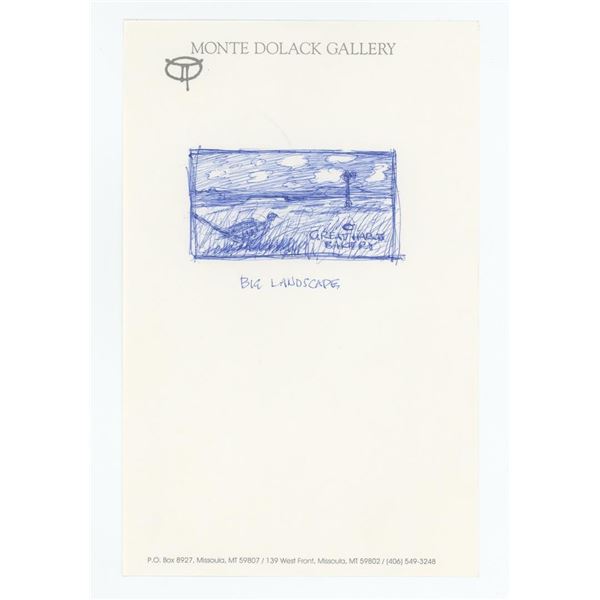 Monte Dolack Original Pen & Ink Drawing