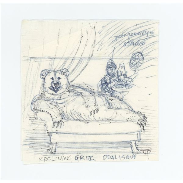 Monte Dolack Original Pen & Ink Drawing