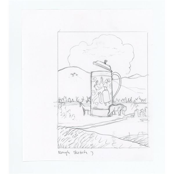 Monte Dolack Original Pencil Drawing