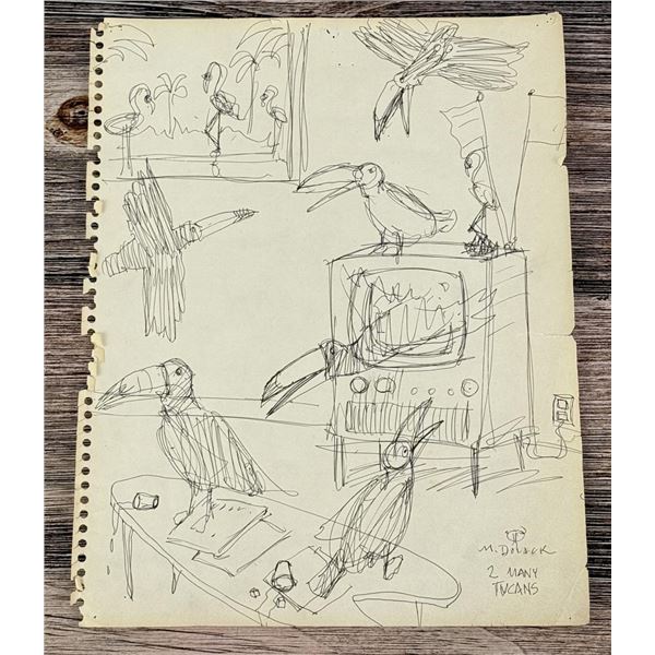 Monte Dolack Original Pen & Ink Drawing