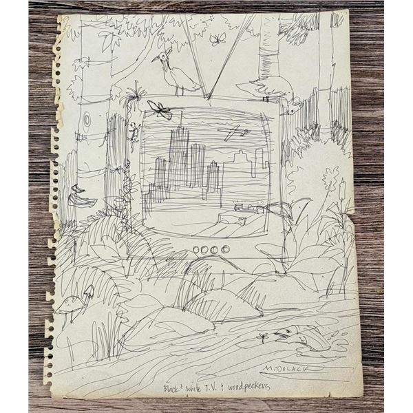 Monte Dolack Original Pen & Ink Drawing