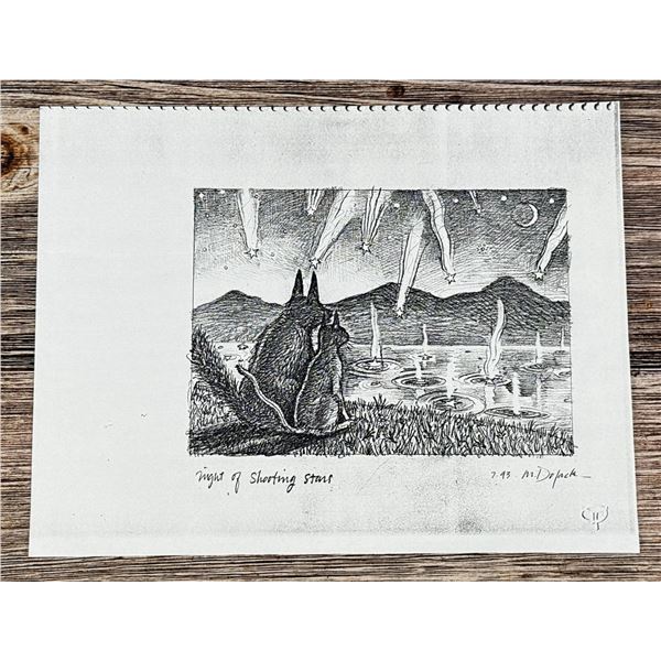 Monte Dolack Night Of Shooting Stars Study