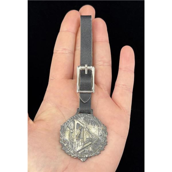1915 Brotherhood Of Locomotive Engineers Watch Fob
