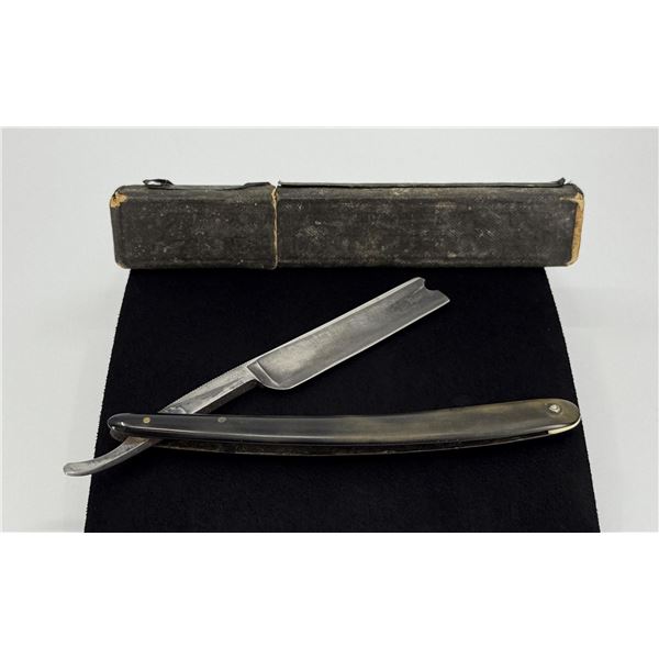 J Wiss & Son Horn Handle Straight Razor