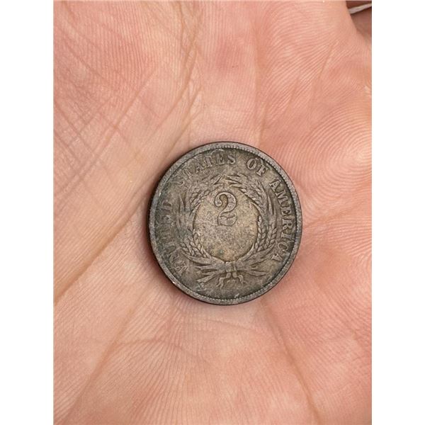 1867 US Two Cent Piece Coin