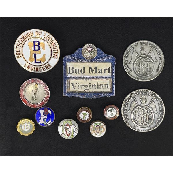 Brotherhood Locomotive Engineers Pins & Badges