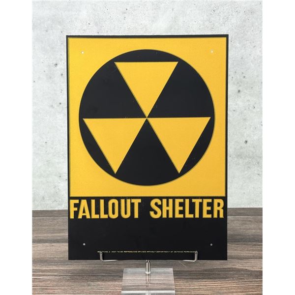 US Department of Defense Fallout Shelter Sign