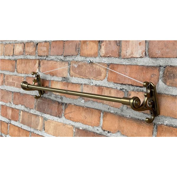 Brass Railroad Coat Luggage Rack