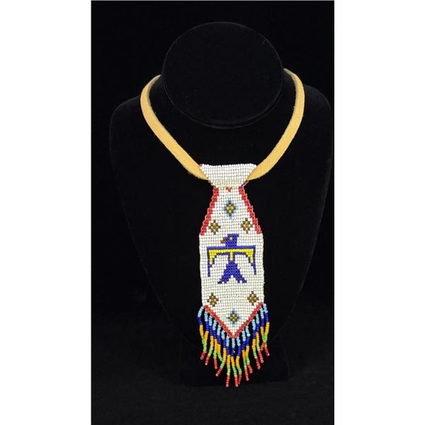 Native American Indian Beaded Neck Tie