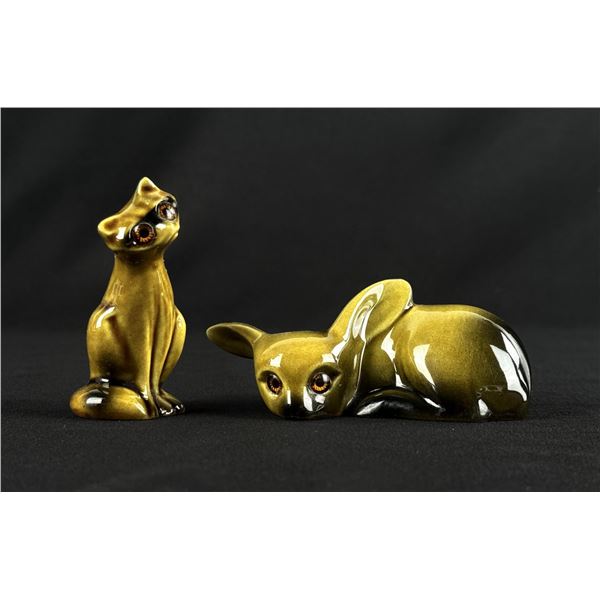 Roselane Raccoon & Fawn Porcelain Figures