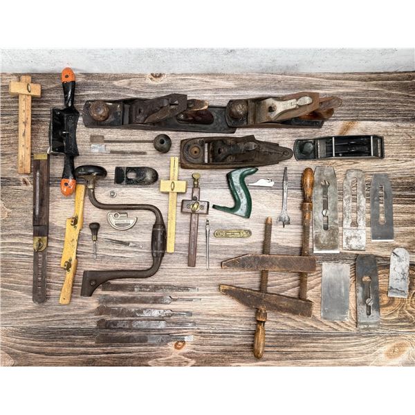 Collection Of Antique Woodworking Tools