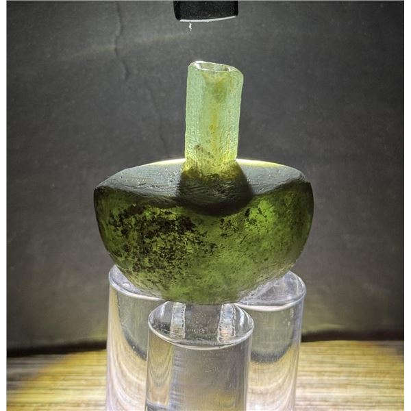 Time of Christ Ancient Roman Olive Green Bottle