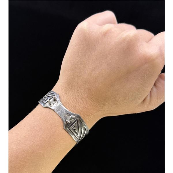 Hopi Sterling Silver Watch Band Bracelet
