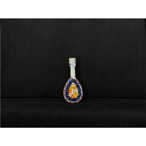 Musical Instrument Micro Mosaic Brooch Italy