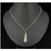Julian Nez Navajo Sterling Silver Feather Necklace