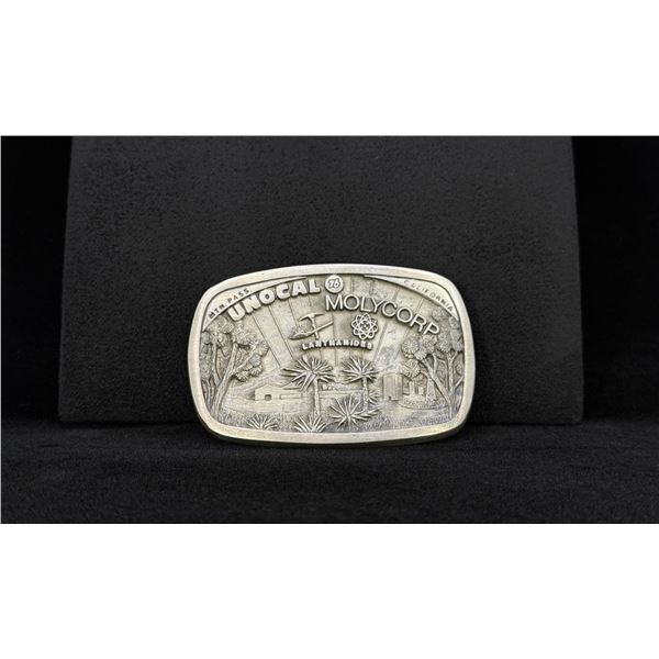 Unocal 76 Molycorp Sterling Silver Belt Buckle