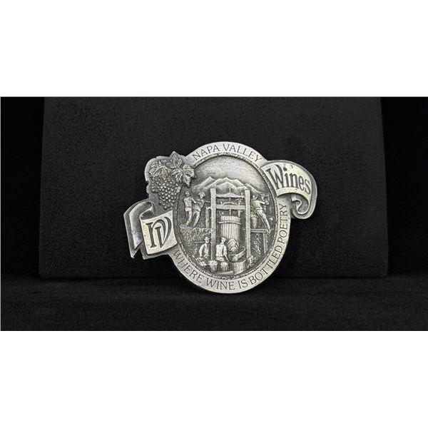 Napa Valley California Wines Belt Buckle