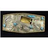 Image 2 : Arizona Badger Turquoise Derringer Belt Buckle