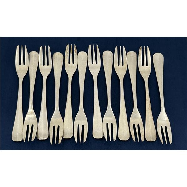 Danish Sterling Silver Hors d'oeuvres Forks