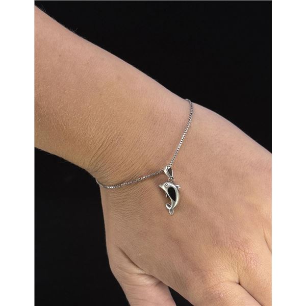 Sterling Silver Dolphin Bracelet
