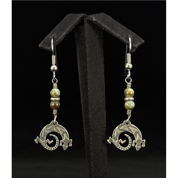 Wilbert Grey Navajo Sterling Silver Earrings