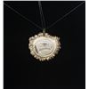 Scrimshaw Elk Antler Eagle Pendant