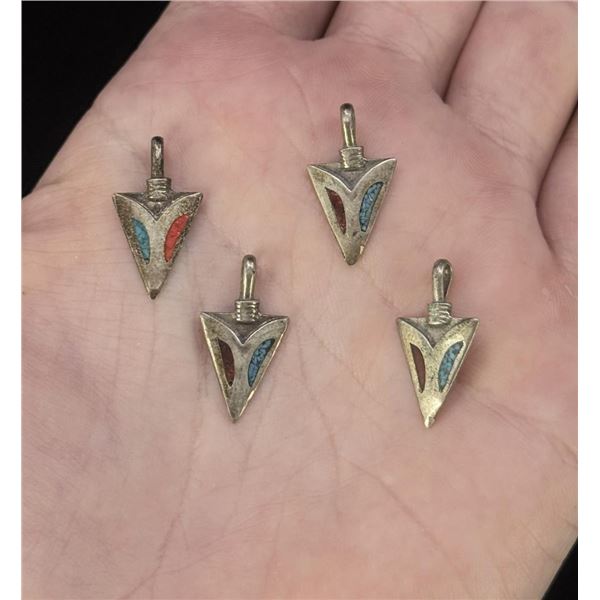 Navajo Sterling Silver Arrowhead Pendants