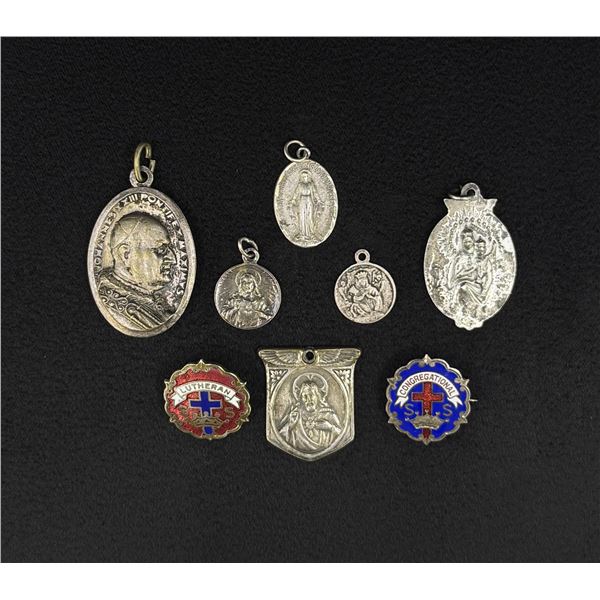 Sterling Silver Religious Medals