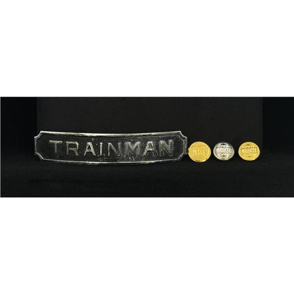 Trainman Hat Badge & Uniform Buttons