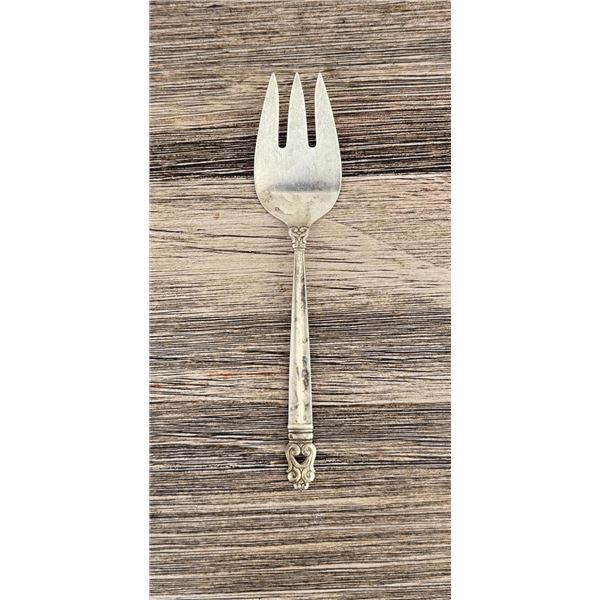 Royal Danish Sterling Silver Cold Meat Fork