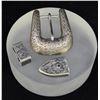 Image 1 : Western Silversmiths Sterling Ranger Buckle Set