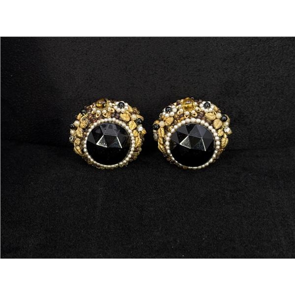 Costume Jewelry Rhinestone Clip On Earrings