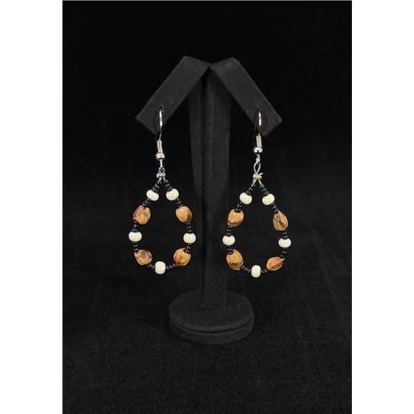 Navajo Ghost Spirit Juniper Seed Earrings