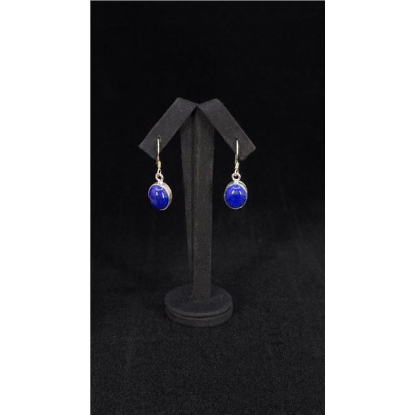 Navajo Sterling Silver Lapis Lazuli Earrings