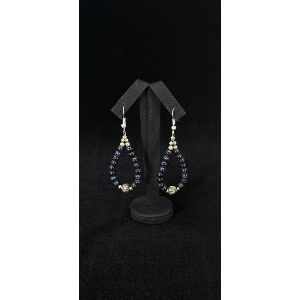 Navajo Beaded Hoop Earrings