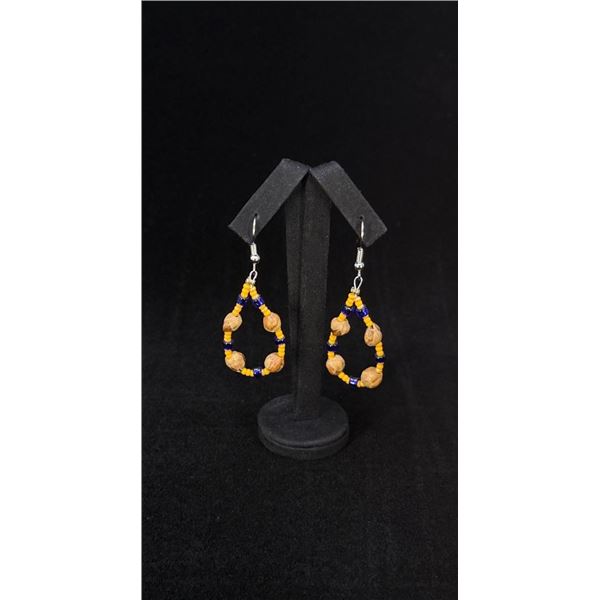 Navajo Ghost Spirit Juniper Seed Earrings