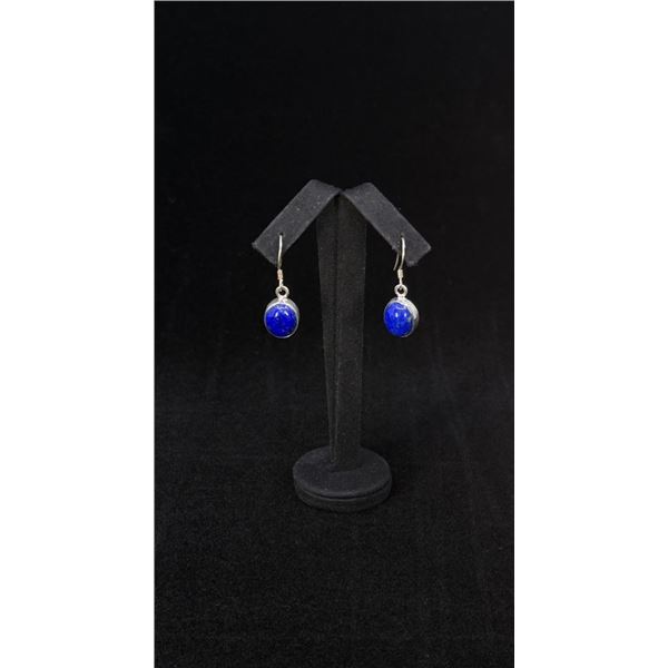 Navajo Sterling Silver Lapis Lazuli Earrings