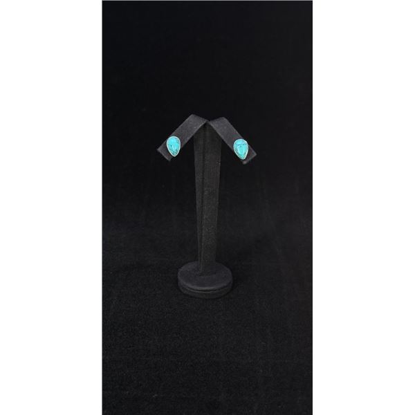 Navajo Sterling Silver Turquoise Earrings
