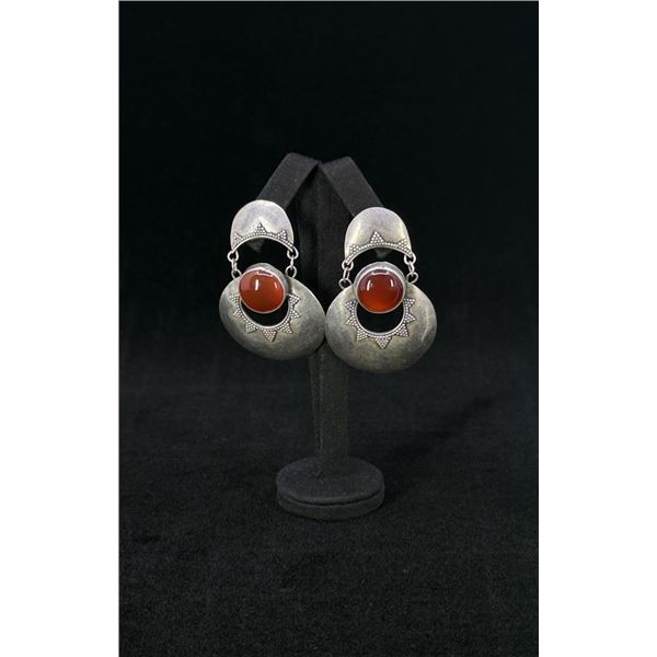 Sterling Silver Carnelian Earrings