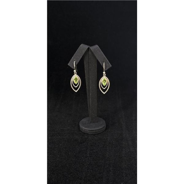 Sterling Silver Peridot Earrings