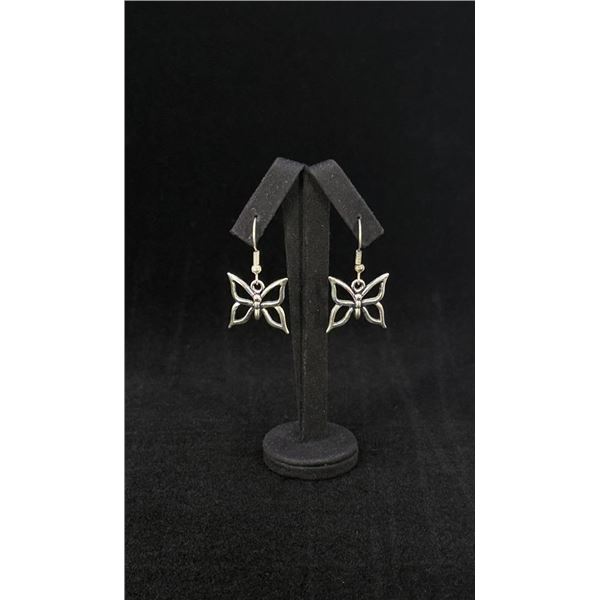 Sterling Silver Butterfly Earrings